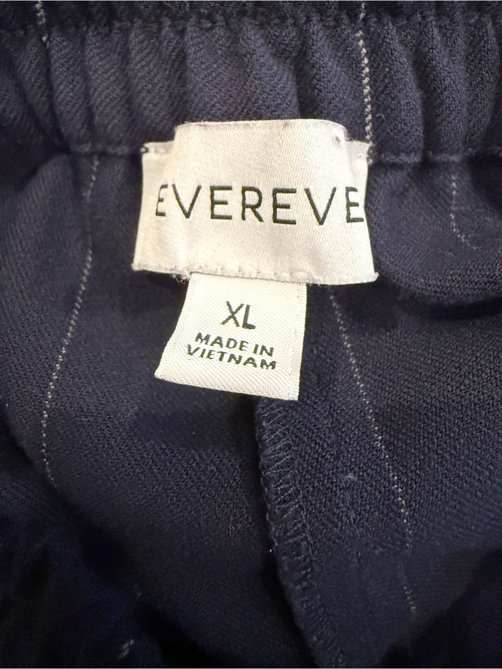 EVEREVE Tala Track Pant in Navy Blue Pinstripes - Picture 8 of 10